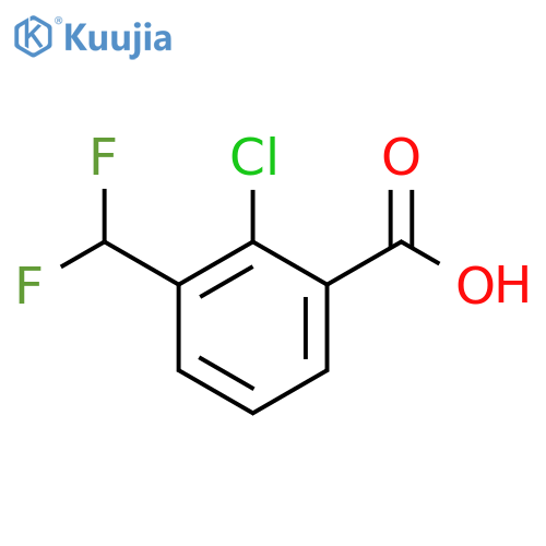 2-chloro-3-(difluoromethyl)benzoic acid structure