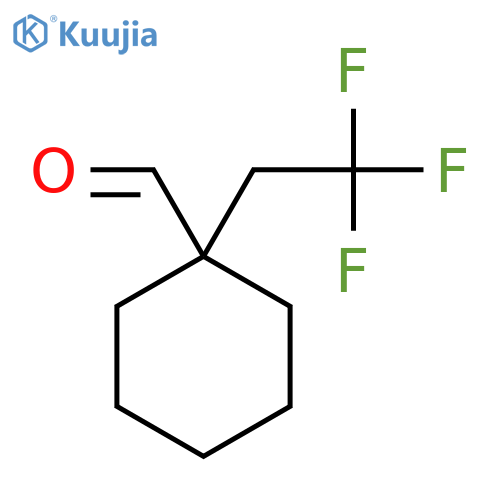 1-(2,2,2-Trifluoroethyl)cyclohexane-1-carbaldehyde structure