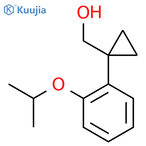 {1-2-(propan-2-yloxy)phenylcyclopropyl}methanol structure