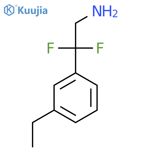 2-(3-ethylphenyl)-2,2-difluoroethan-1-amine structure