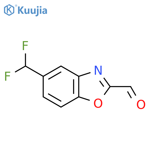 5-(Difluoromethyl)benzo[d]oxazole-2-carboxaldehyde structure