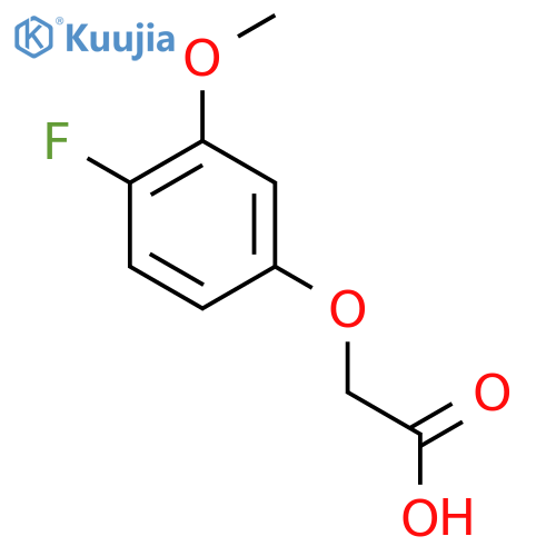 2-(4-fluoro-3-methoxyphenoxy)acetic acid structure