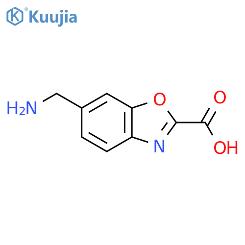 6-(Aminomethyl)benzo[d]oxazole-2-carboxylic acid structure
