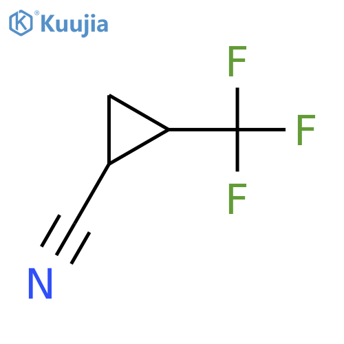 2-(Trifluoromethyl)cyclopropane-1-carbonitrile structure