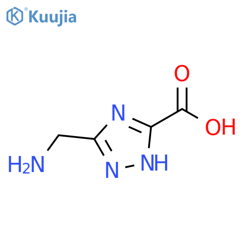 5-(aminomethyl)-1H-1,2,4-triazole-3-carboxylic acid structure