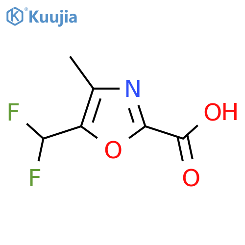 5-(Difluoromethyl)-4-methyl-1,3-oxazole-2-carboxylic acid structure