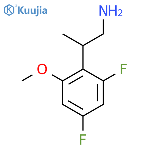 2-(2,4-difluoro-6-methoxyphenyl)propan-1-amine structure