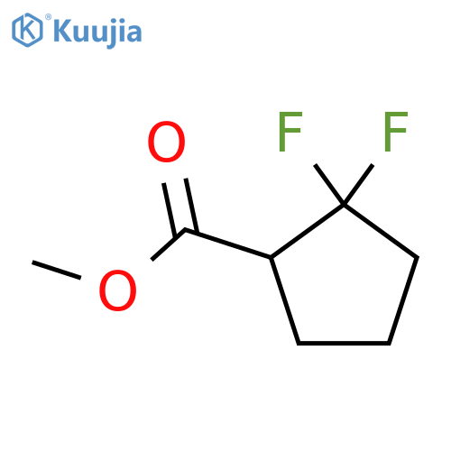 Methyl 2,2-difluorocyclopentane-1-carboxylate structure