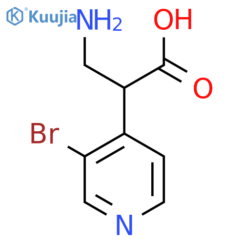 3-Amino-2-(3-bromopyridin-4-yl)propanoic acid structure