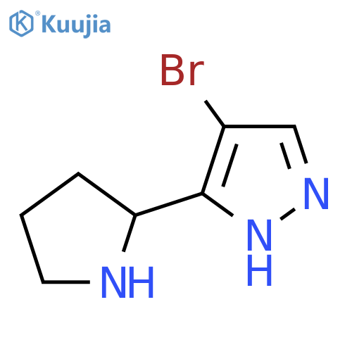 4-bromo-5-(pyrrolidin-2-yl)-1H-pyrazole structure