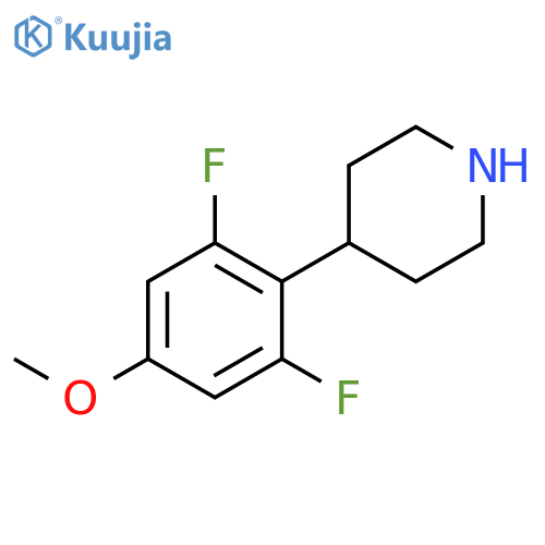 4-(2,6-difluoro-4-methoxyphenyl)piperidine structure