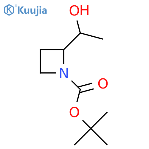 Tert-butyl 2-(1-hydroxyethyl)azetidine-1-carboxylate structure