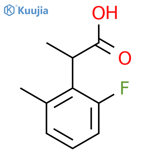 2-(2-fluoro-6-methylphenyl)propanoic acid structure