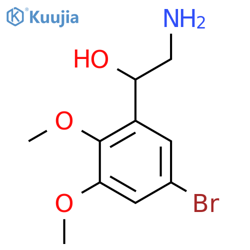 2-amino-1-(5-bromo-2,3-dimethoxyphenyl)ethan-1-ol structure