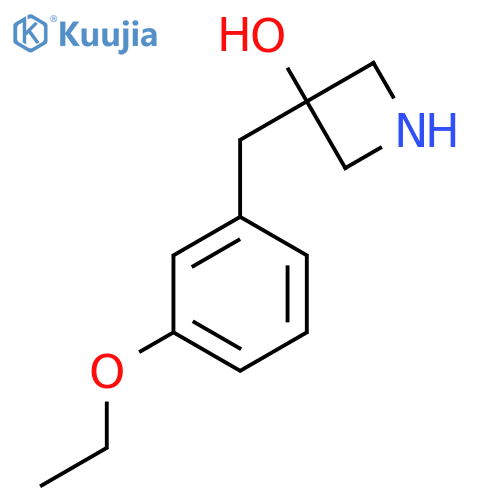 3-(3-ethoxyphenyl)methylazetidin-3-ol structure