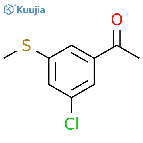 3'-Chloro-5'-(methylthio)acetophenone structure