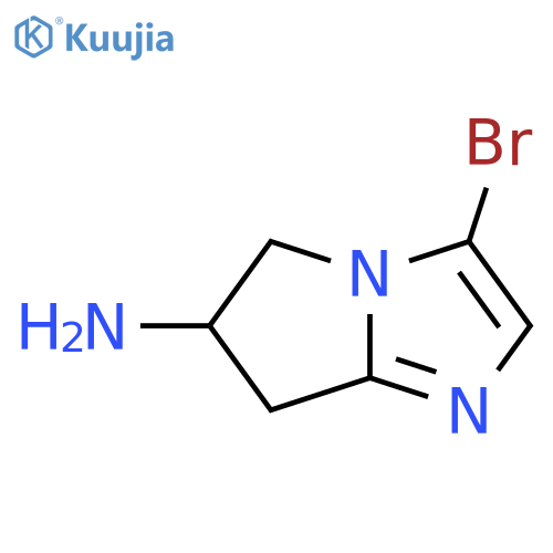3-Bromo-6,7-dihydro-5H-pyrrolo[1,2-a]imidazol-6-amine structure