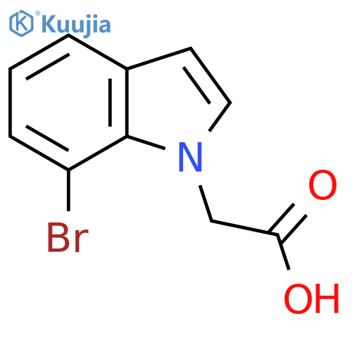 7-Bromo-indole-1-acetic acid structure