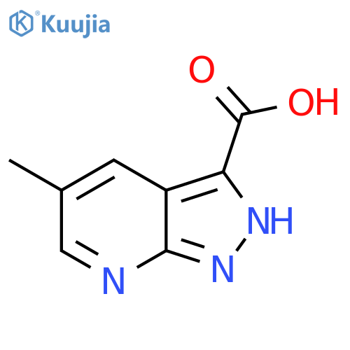 5-methyl-1H-pyrazolo[3,4-b]pyridine-3-carboxylic acid structure