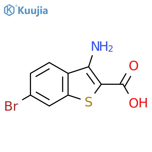 3-Amino-6-bromo-1-benzothiophene-2-carboxylic acid structure