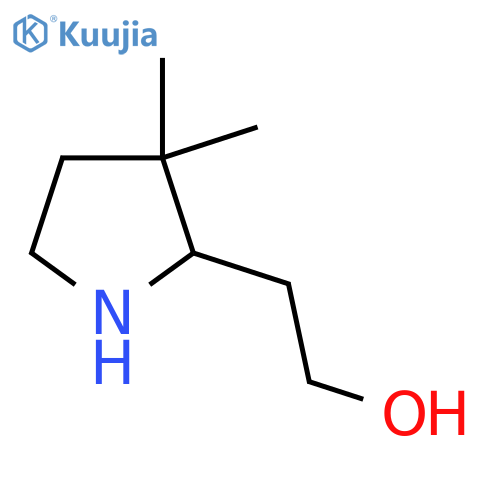 2-(3,3-Dimethylpyrrolidin-2-yl)ethan-1-ol structure