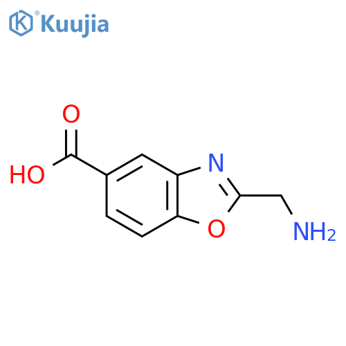 2-(Aminomethyl)benzo[d]oxazole-5-carboxylic acid structure