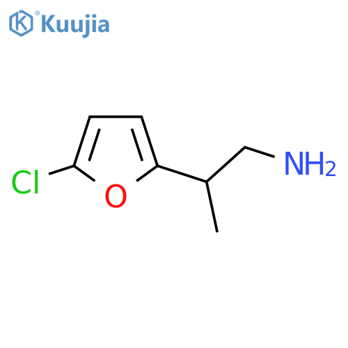 2-(5-chlorofuran-2-yl)propan-1-amine structure