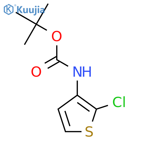 tert-butyl N-(2-chlorothiophen-3-yl)carbamate structure