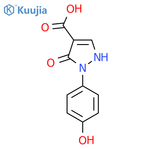 5-Hydroxy-1-(4-hydroxyphenyl)-1H-pyrazole-4-carboxylic acid structure