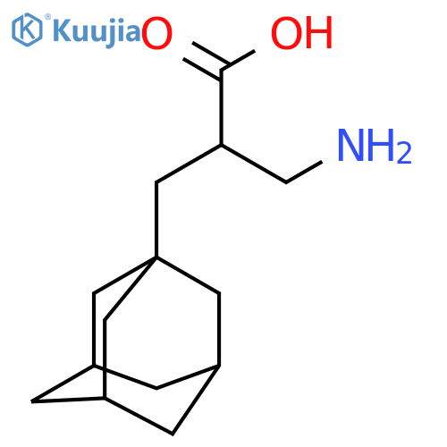 2-(adamantan-1-yl)methyl-3-aminopropanoic acid structure