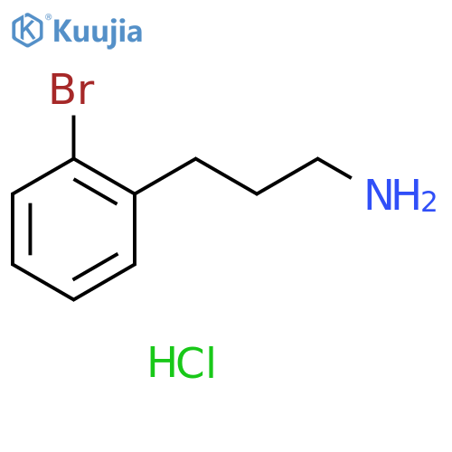 3-(2-bromophenyl)propan-1-amine hydrochloride structure