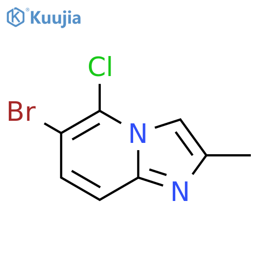 6-Bromo-5-chloro-2-methylimidazo1,2-apyridine structure
