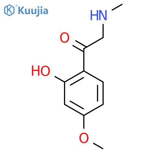 1-(2-hydroxy-4-methoxyphenyl)-2-(methylamino)ethan-1-one structure