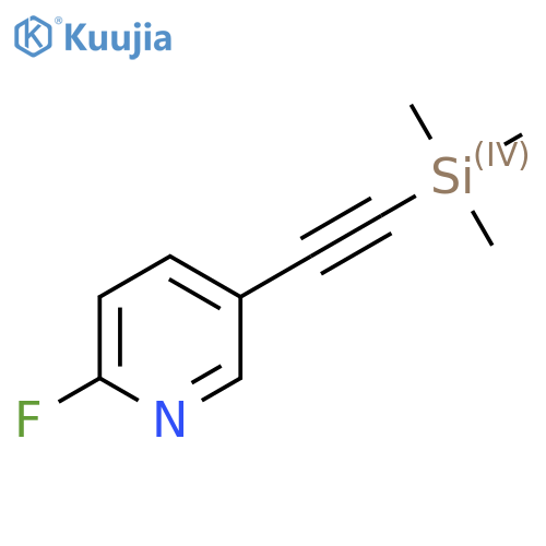 2-Fluoro-5-((trimethylsilyl)ethynyl)pyridine structure