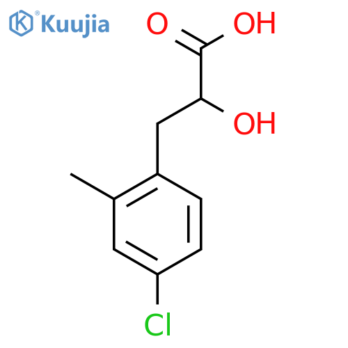 3-(4-chloro-2-methylphenyl)-2-hydroxypropanoic acid structure