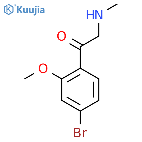 1-(4-bromo-2-methoxyphenyl)-2-(methylamino)ethan-1-one structure