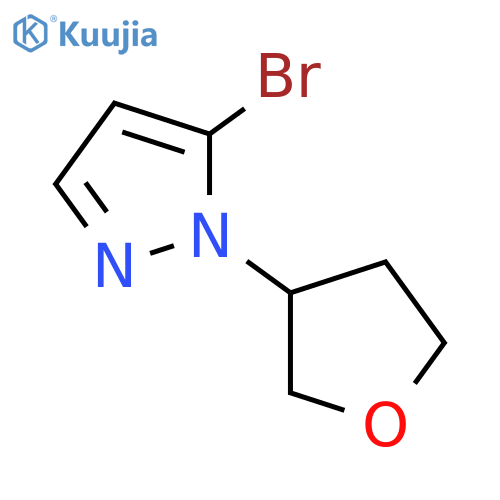 5-bromo-1-(oxolan-3-yl)-1H-pyrazole structure