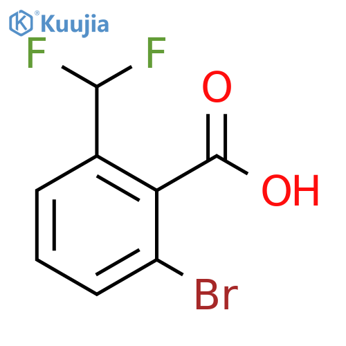 2-Bromo-6-(difluoromethyl)benzoic acid structure