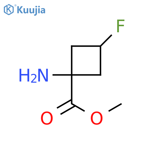 methyl 1-amino-3-fluoro-cyclobutanecarboxylate structure
