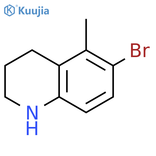 6-Bromo-5-methyl-1,2,3,4-tetrahydroquinoline structure
