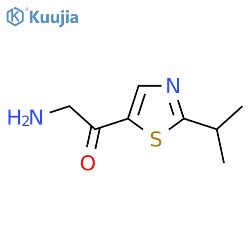 2-amino-1-2-(propan-2-yl)-1,3-thiazol-5-ylethan-1-one structure