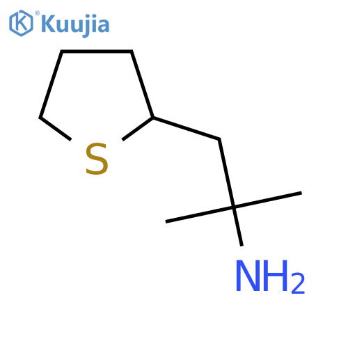 2-methyl-1-(thiolan-2-yl)propan-2-amine structure