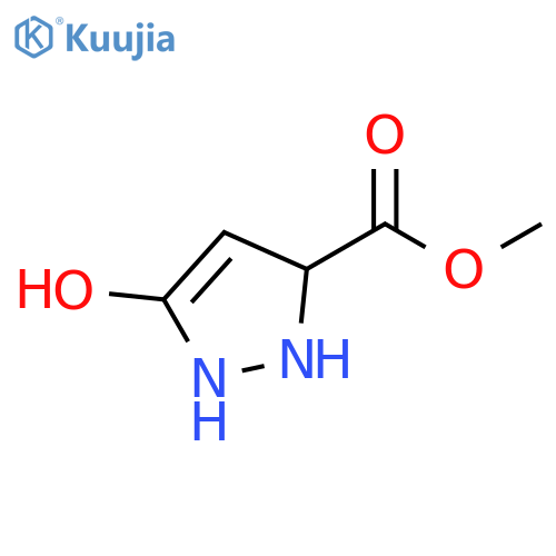 Methyl 5-hydroxy-2,3-dihydro-1H-pyrazole-3-carboxylate structure