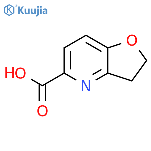 Furo[3,2-b]pyridine-5-carboxylic acid, 2,3-dihydro- structure