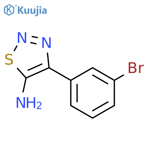 4-(3-Bromophenyl)-1,2,3-thiadiazol-5-amine structure