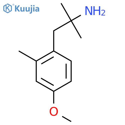 1-(4-methoxy-2-methylphenyl)-2-methylpropan-2-amine structure