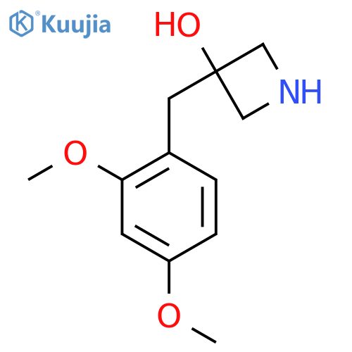 3-(2,4-dimethoxyphenyl)methylazetidin-3-ol structure