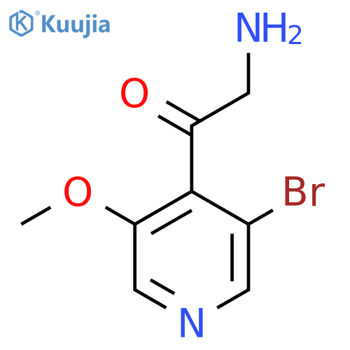 2-amino-1-(3-bromo-5-methoxypyridin-4-yl)ethan-1-one structure