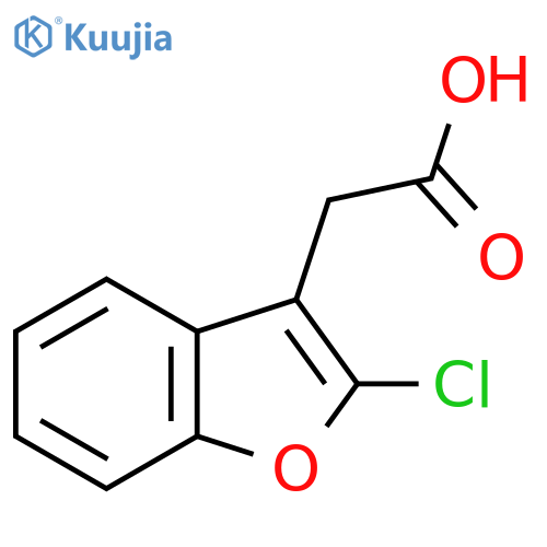 2-(2-Chloro-1-benzofuran-3-yl)acetic acid structure