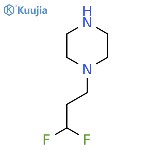1-(3,3-difluoropropyl)piperazine structure